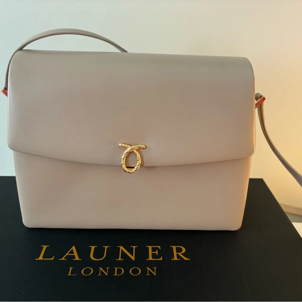 Authentic Launer London Dido Crossbody in buttermilk nib new - Picture 3 of 15